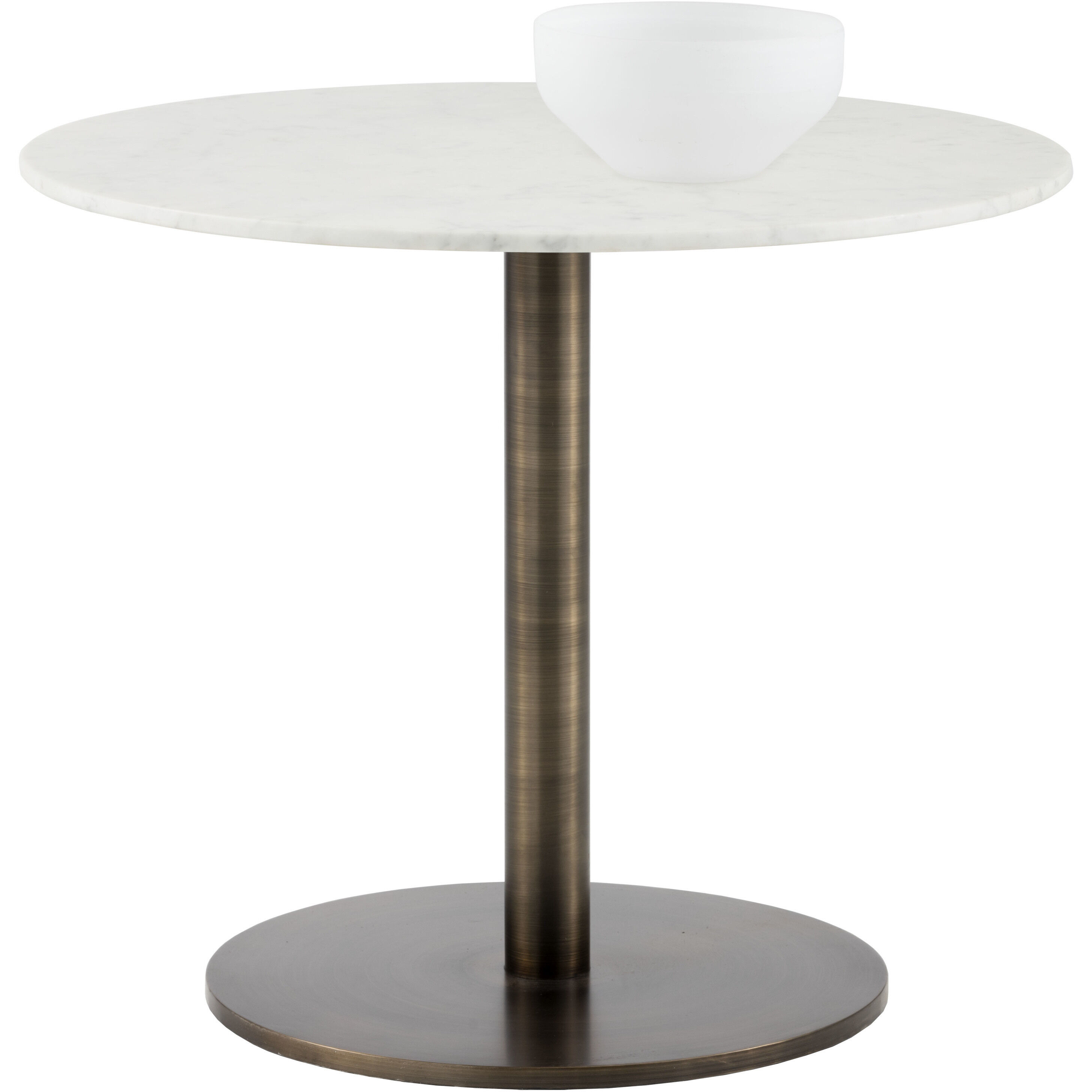 Enco White / Antique Gold Bistro Table